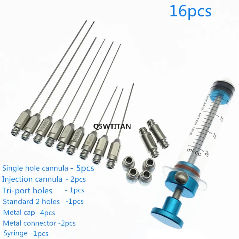 Professional Liposuction Cannula Set - Fat Transfer & Aspiration Tool