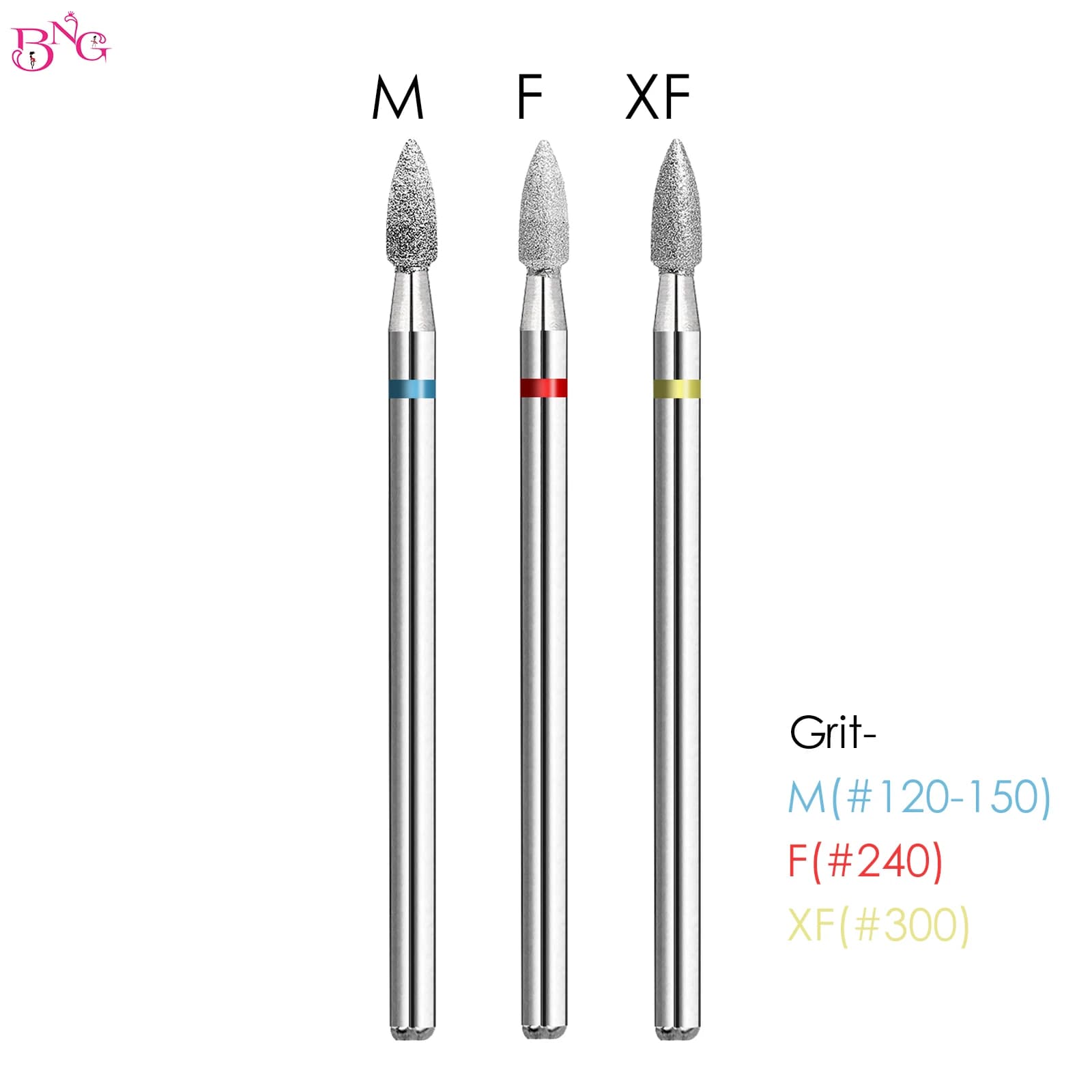 Diamond Nail Drill Bit - Cone Rotary Cutter for Cuticle Removal